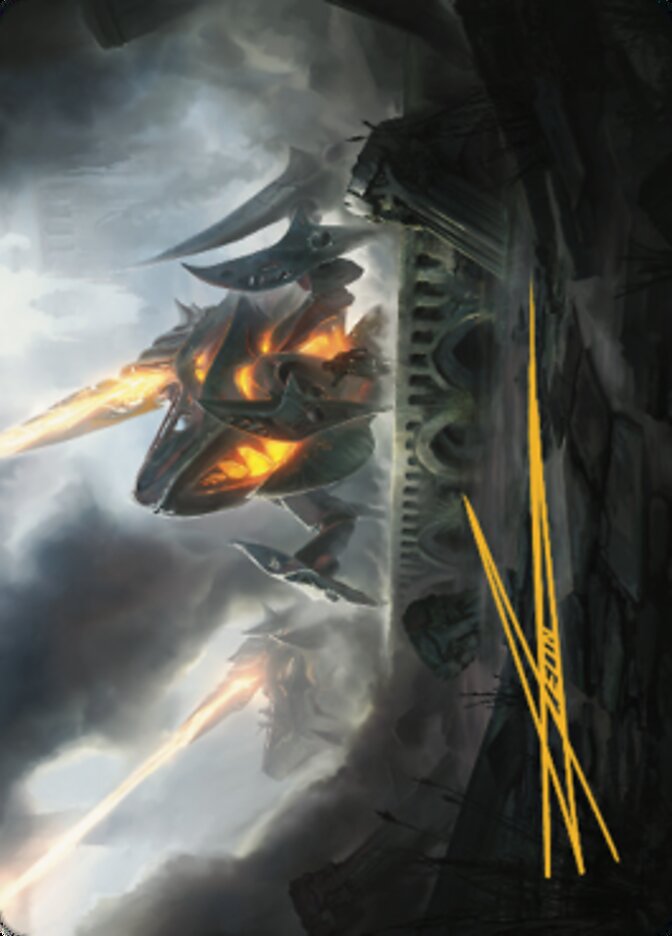 Skitterbeam Battalion Art Card (Gold-Stamped Signature) [The Brothers' War Art Series] | The CG Realm