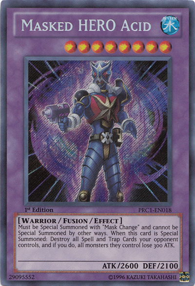 Masked Hero Acid [PRC1-EN018] Secret Rare | The CG Realm