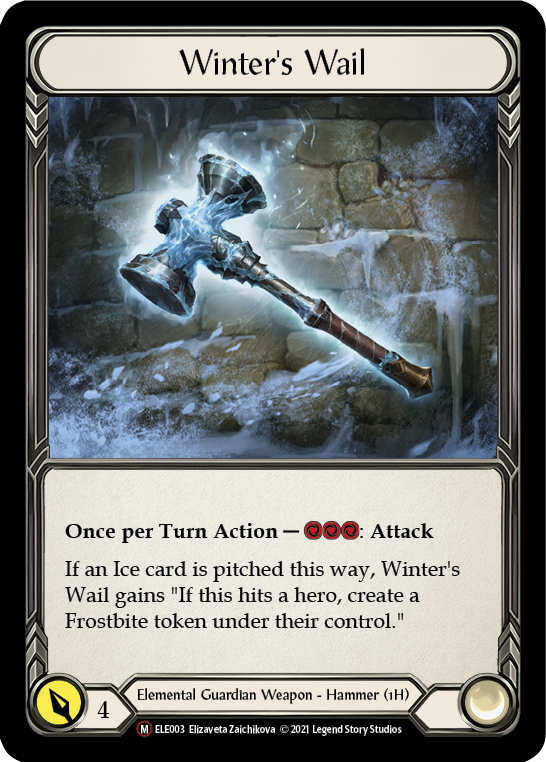 Winter's Wail [U-ELE003] (Tales of Aria Unlimited)  Unlimited Rainbow Foil | The CG Realm