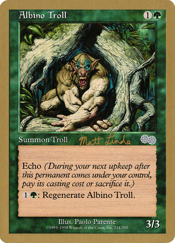 Albino Troll (Matt Linde) [World Championship Decks 1999] | The CG Realm