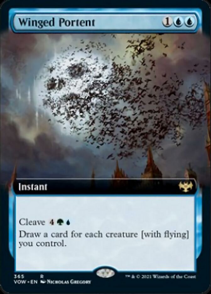 Winged Portent (Extended Art) [Innistrad: Crimson Vow] | The CG Realm