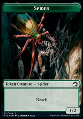 Beast (008) // Spider Double-Sided Token [Innistrad: Midnight Hunt Tokens] | The CG Realm