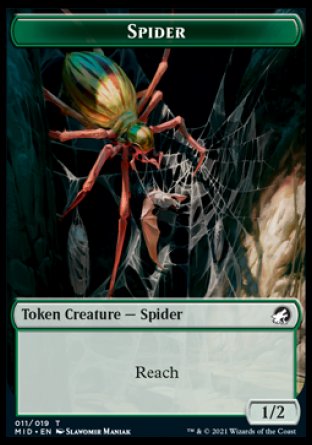 Beast (007) // Spider Double-Sided Token [Innistrad: Midnight Hunt Commander Tokens] | The CG Realm