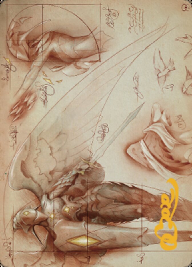 Platinum Angel Art Card (Gold-Stamped Signature) [The Brothers' War Art Series] | The CG Realm
