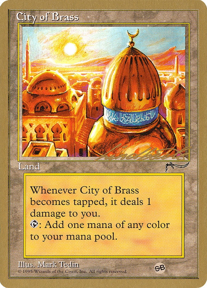 City of Brass (Leon Lindback) (SB) [Pro Tour Collector Set] | The CG Realm