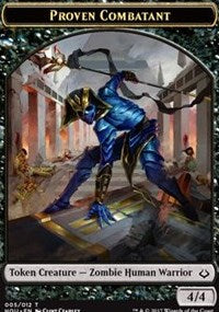 Proven Combatant // Cat Double-Sided Token [Hour of Devastation Tokens] | The CG Realm