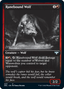 Runebound Wolf [Innistrad: Double Feature] | The CG Realm