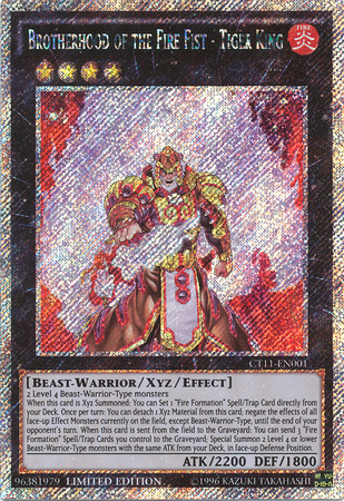 Brotherhood of the Fire Fist - Tiger King [CT11-EN001] Secret Rare | The CG Realm