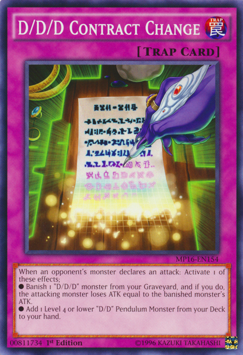 D/D/D Contract Change [MP16-EN154] Common | The CG Realm