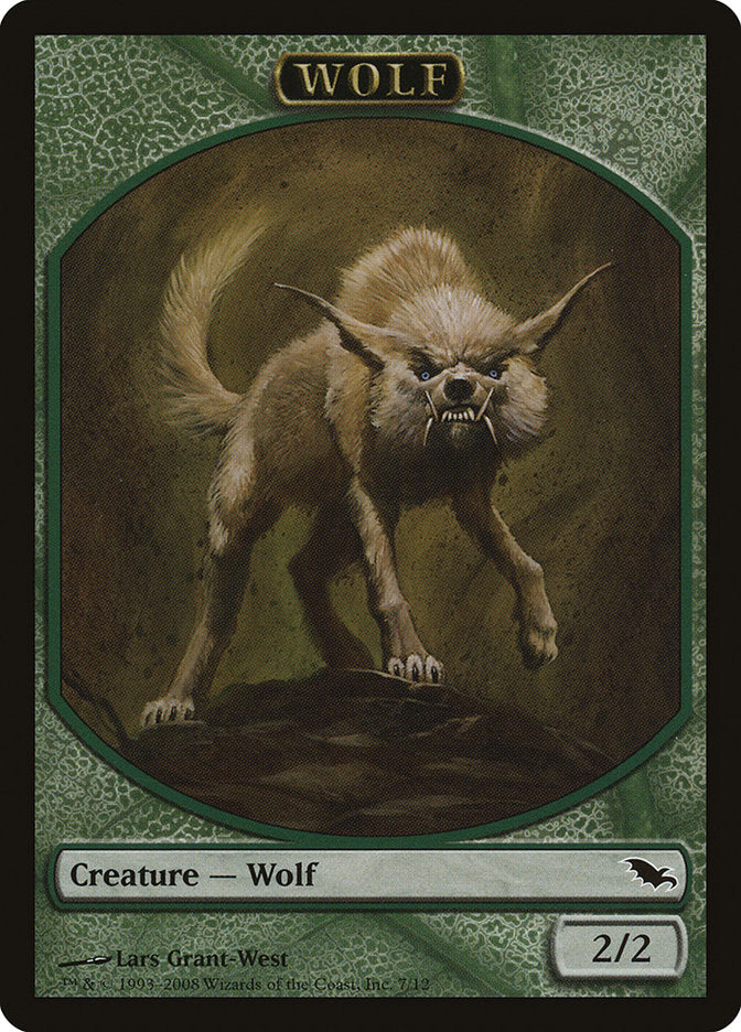 Wolf Token [Shadowmoor Tokens] | The CG Realm