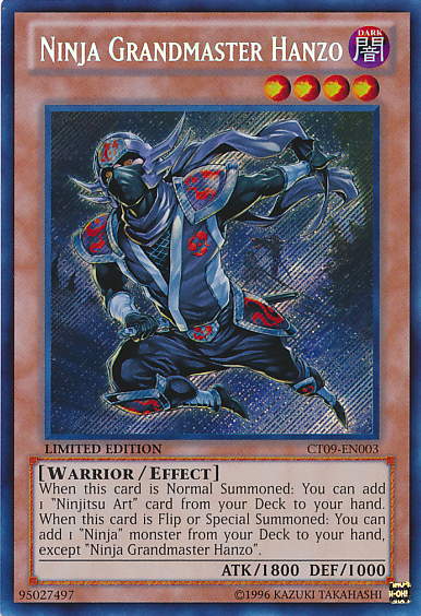 Ninja Grandmaster Hanzo [CT09-EN003] Secret Rare | The CG Realm