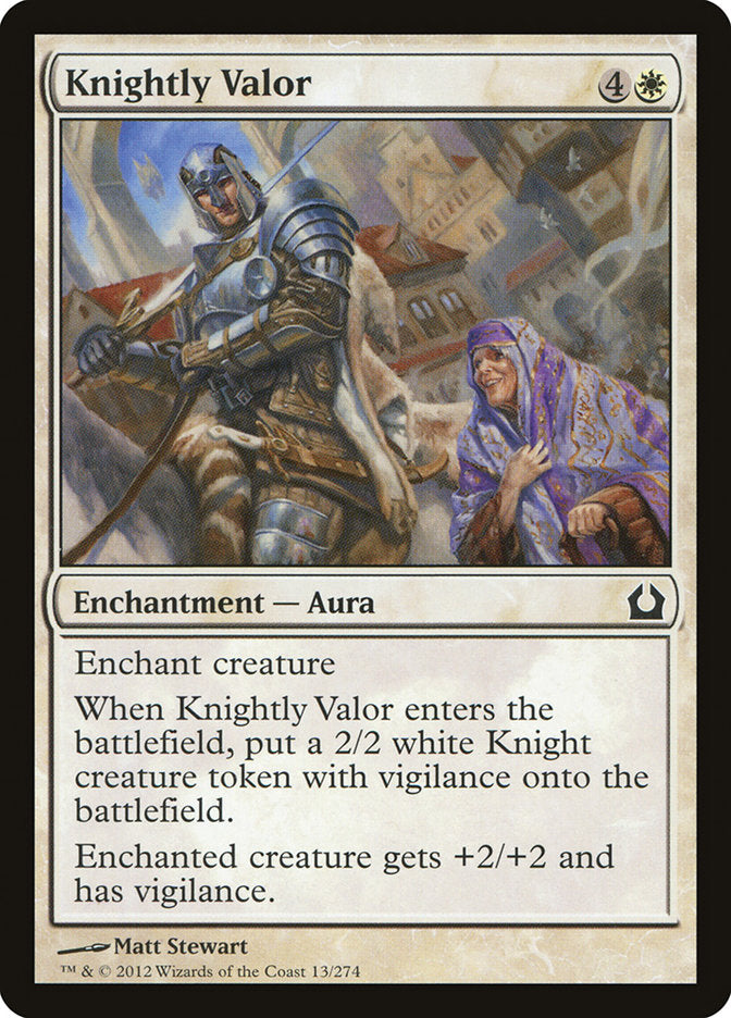 Knightly Valor [Return to Ravnica] | The CG Realm