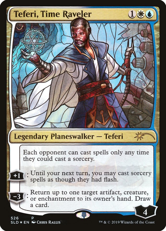 Teferi, Time Raveler (Stained Glass) [Secret Lair Drop Promos] | The CG Realm