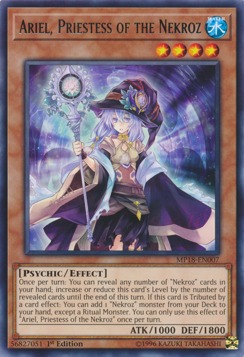 Ariel, Priestess of the Nekroz [MP18-EN007] Rare | The CG Realm