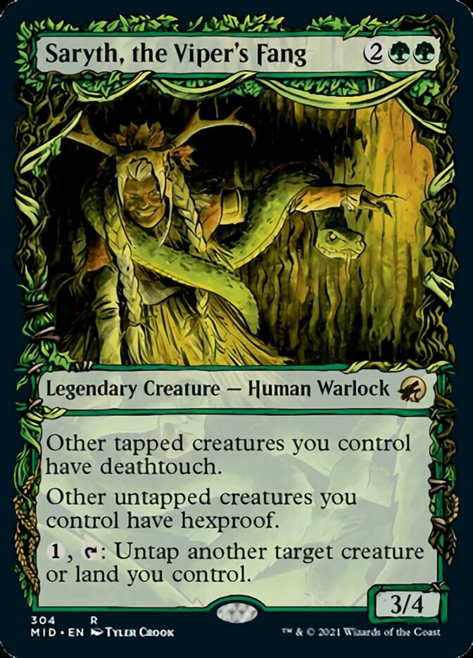 Saryth, the Viper's Fang (Showcase Equinox) [Innistrad: Midnight Hunt] | The CG Realm