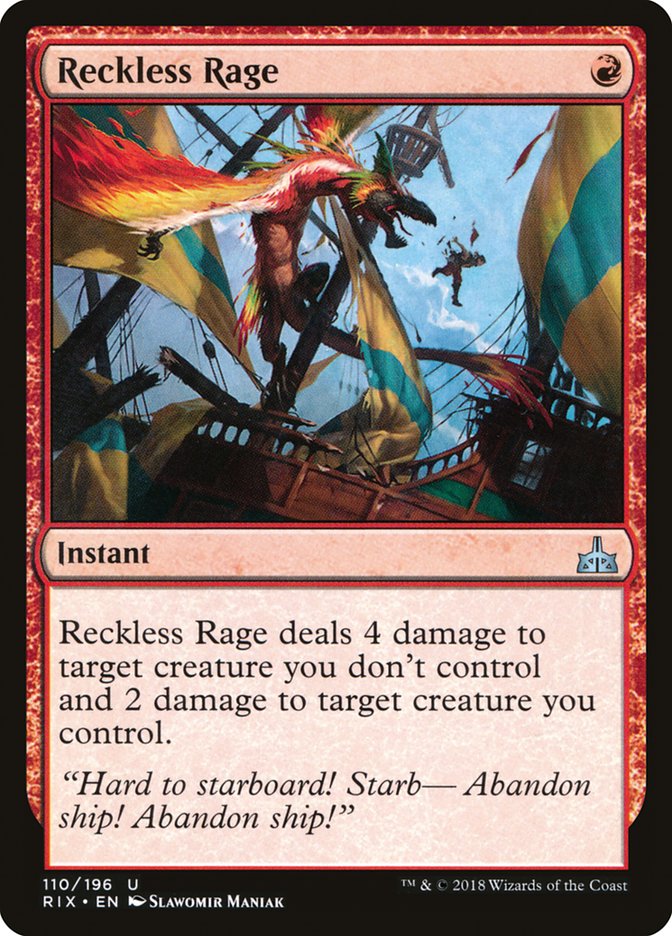 Reckless Rage [Rivals of Ixalan] | The CG Realm