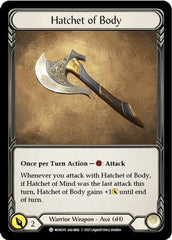 Chane // Hatchet of Body [MON154 // MON105] (Monarch Unlimited)  Unlimited Normal | The CG Realm