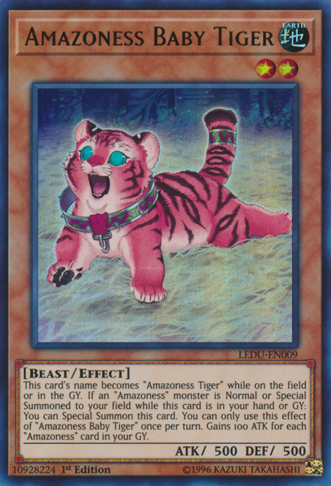 Amazoness Baby Tiger [LEDU-EN009] Ultra Rare | The CG Realm