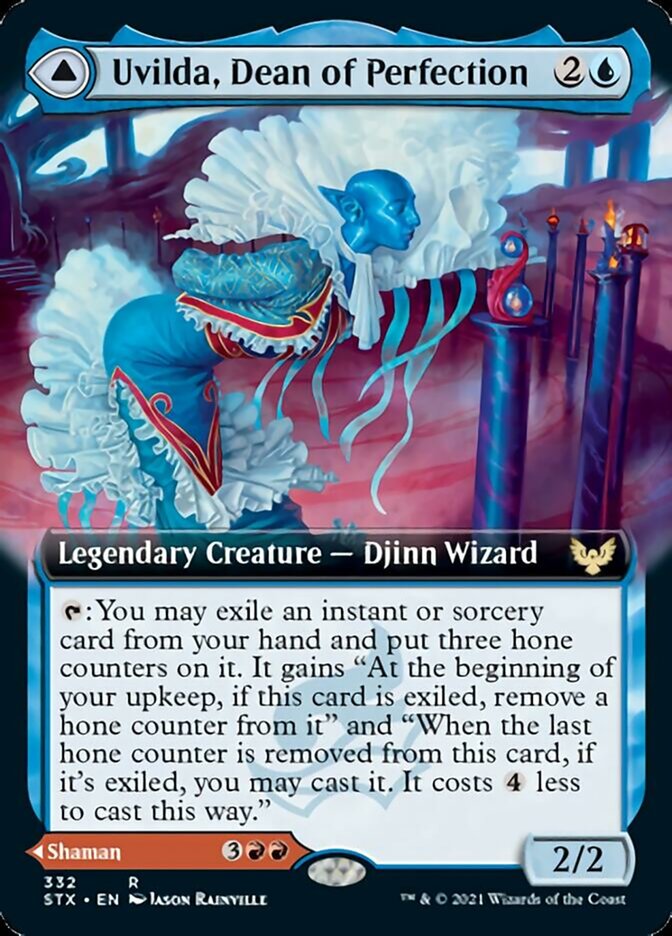 Uvilda, Dean of Perfection (Extended Art) (STX-332) - Strixhaven: School of Mages: (Extended Art)