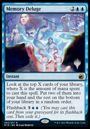 Memory Deluge (Promo Pack) [Innistrad: Midnight Hunt Promos] | The CG Realm