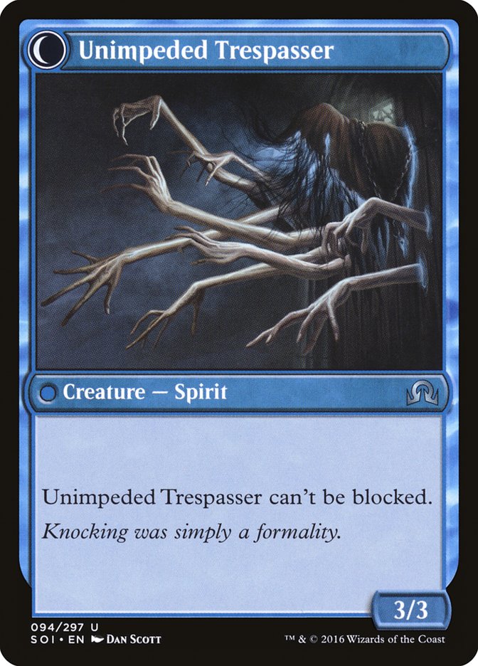 Uninvited Geist (SOI-094) - Shadows over Innistrad: (Double Faced Transform)