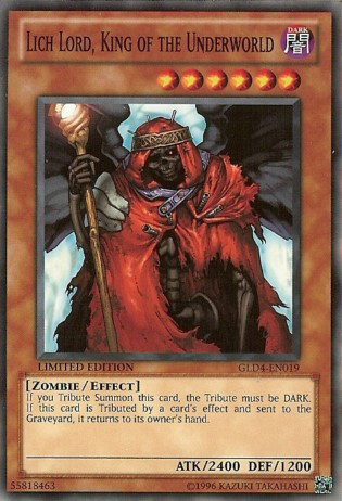 Lich Lord, King of the Underworld [GLD4-EN019] Common | The CG Realm