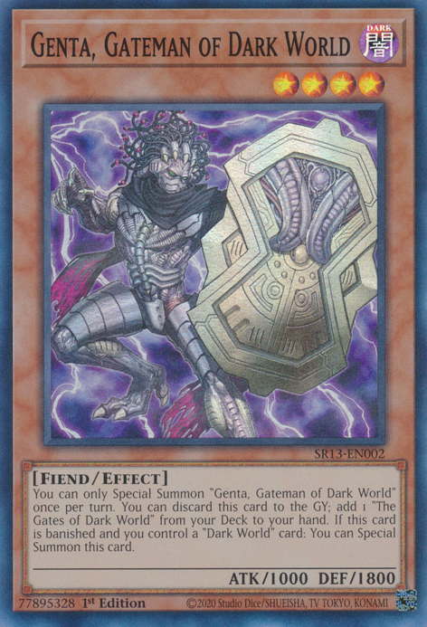 Genta, Gateman of Dark World [SR13-EN002] Super Rare | The CG Realm