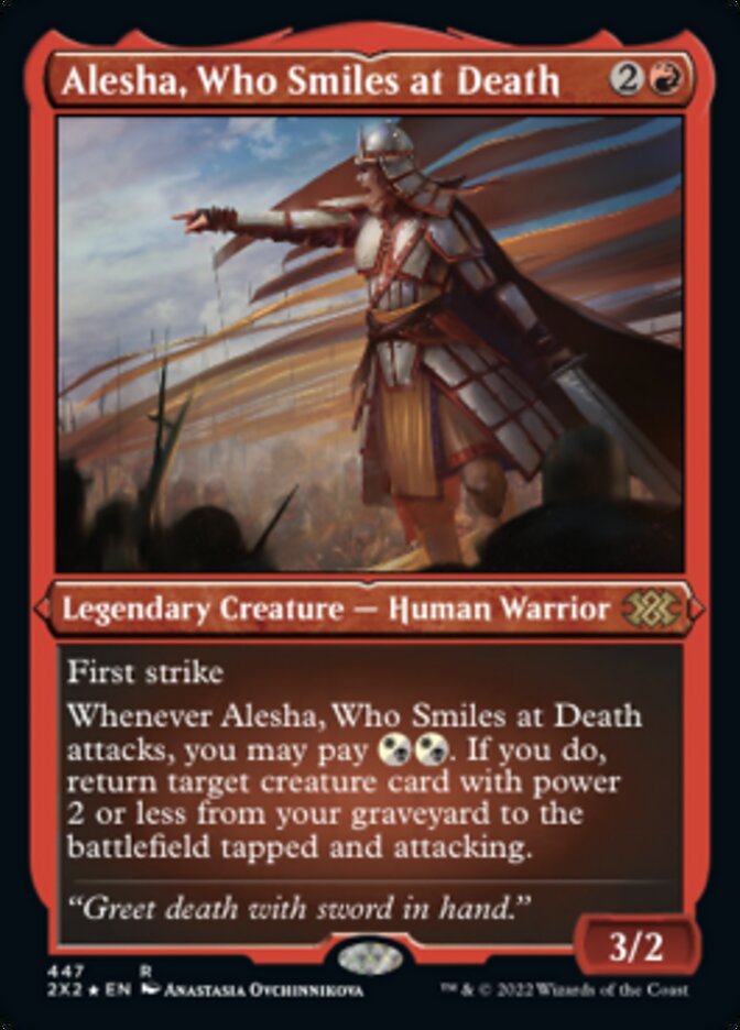 Alesha, Who Smiles at Death (Foil Etched) [Double Masters 2022] | The CG Realm