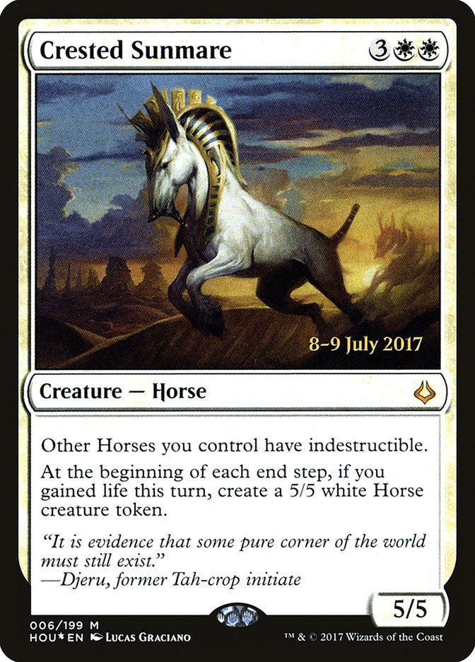 Crested Sunmare [Hour of Devastation Prerelease Promos] | The CG Realm
