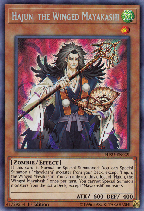 Hajun, the Winged Mayakashi [HISU-EN029] Secret Rare | The CG Realm