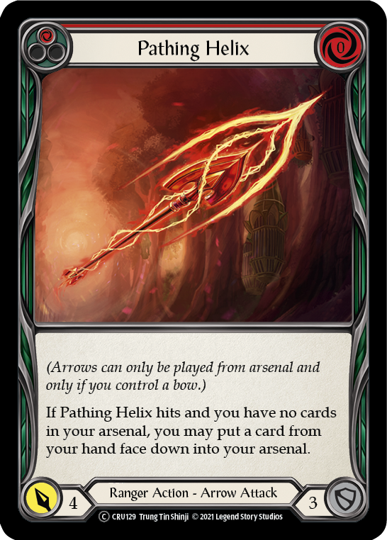 Pathing Helix (Red) [U-CRU129] (Crucible of War Unlimited)  Unlimited Rainbow Foil | The CG Realm