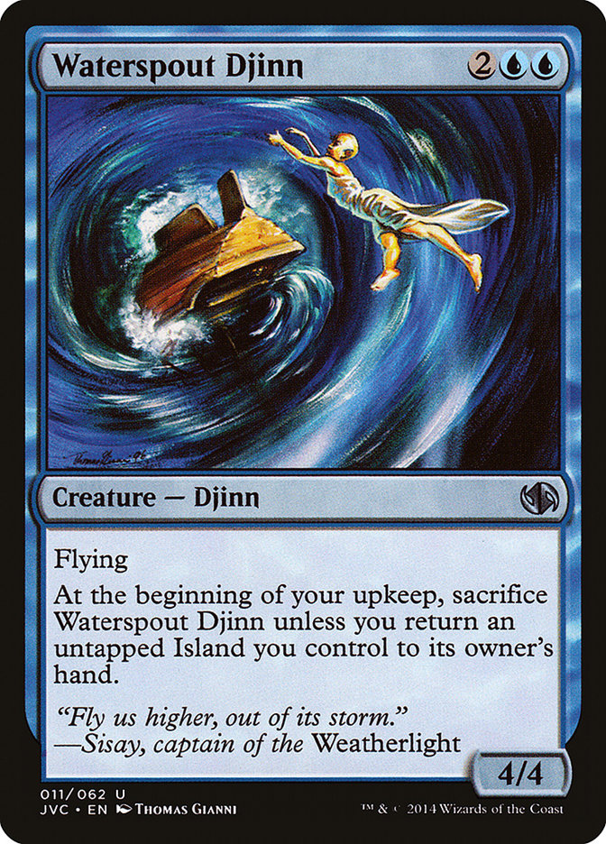 Waterspout Djinn [Duel Decks Anthology] | The CG Realm