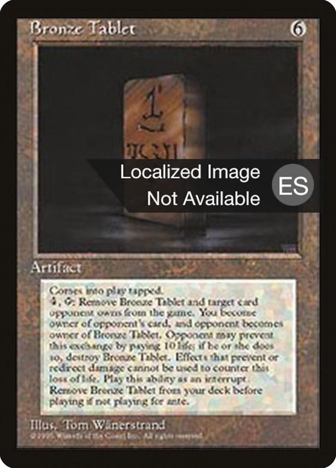 Bronze Tablet [Fourth Edition (Foreign Black Border)] | The CG Realm