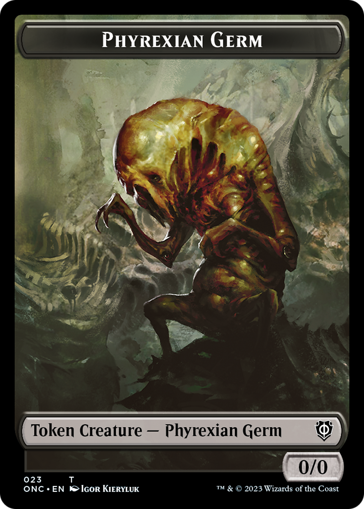 Phyrexian Germ Token [Phyrexia: All Will Be One Commander Tokens] | The CG Realm