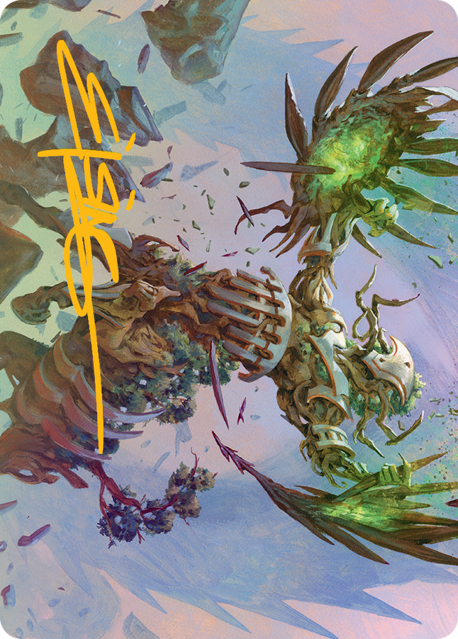 Botanical Brawler Art Card (Gold-Stamped Signature) [March of the Machine Art Series] | The CG Realm
