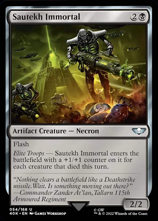 Sautekh Immortal (Surge Foil) [Warhammer 40,000] | The CG Realm
