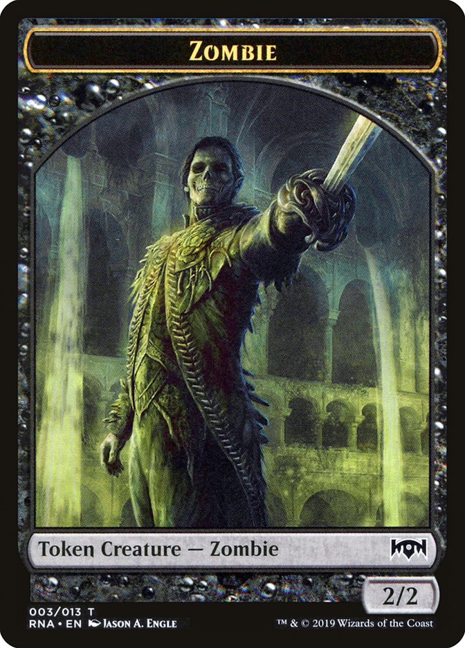 Zombie Token [Ravnica Allegiance Tokens] | The CG Realm