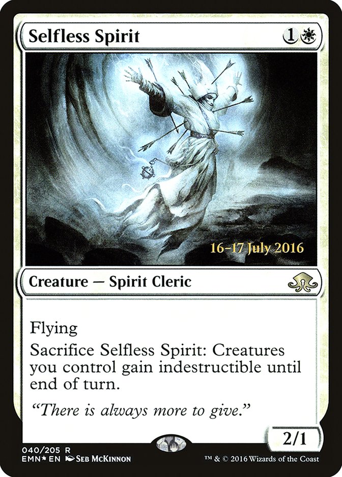 Selfless Spirit [Eldritch Moon Prerelease Promos] | The CG Realm