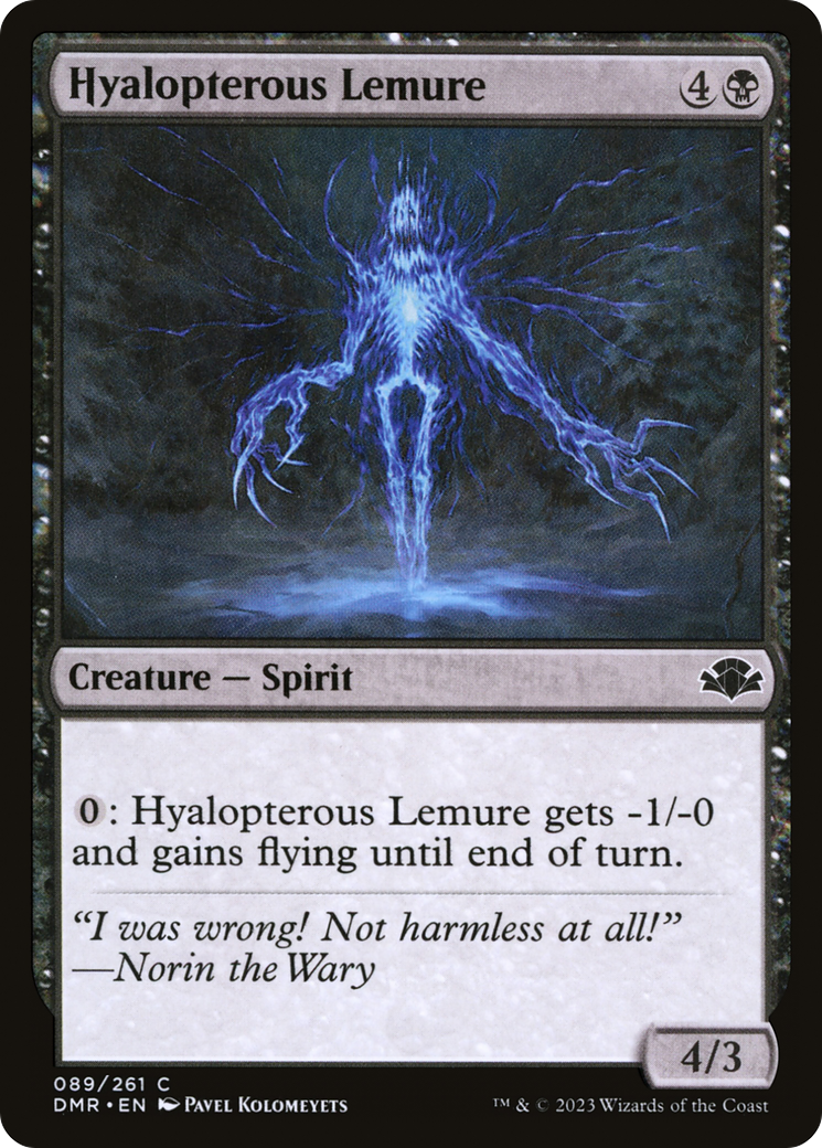 Hyalopterous Lemure [Dominaria Remastered] | The CG Realm