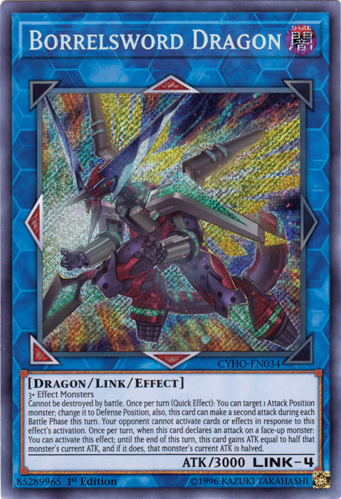 Borrelsword Dragon [CYHO-EN034] Secret Rare | The CG Realm