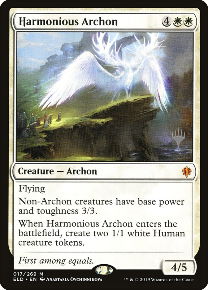 Harmonious Archon (Promo Pack) [Throne of Eldraine Promos] | The CG Realm