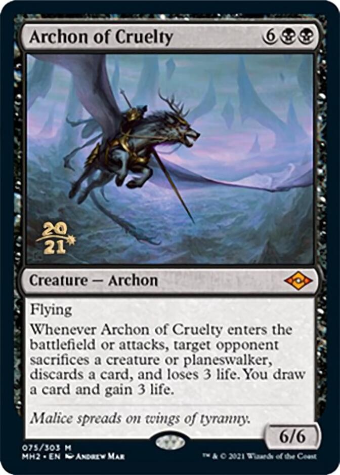 Archon of Cruelty [Modern Horizons 2 Prerelease Promos] | The CG Realm