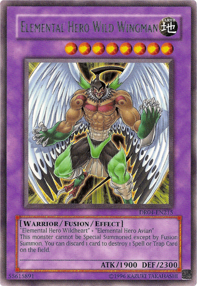 Elemental Hero Wild Wingman [DR04-EN215] Rare | The CG Realm