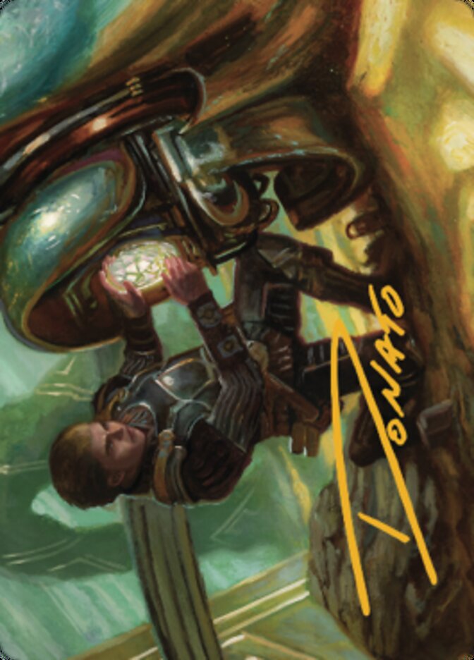 Urza, Powerstone Prodigy Art Card (Gold-Stamped Signature) [The Brothers' War Art Series] | The CG Realm