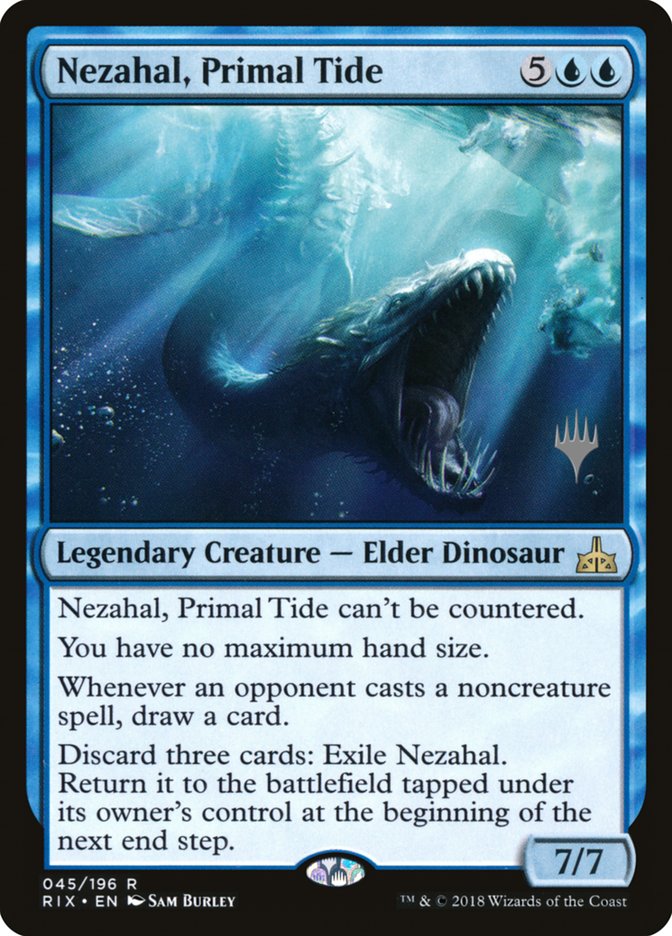 Nezahal, Primal Tide (Promo Pack) [Rivals of Ixalan Promos] | The CG Realm
