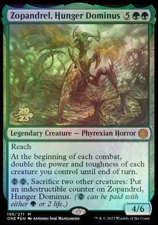 Zopandrel, Hunger Dominus [Phyrexia: All Will Be One Prerelease Promos] | The CG Realm