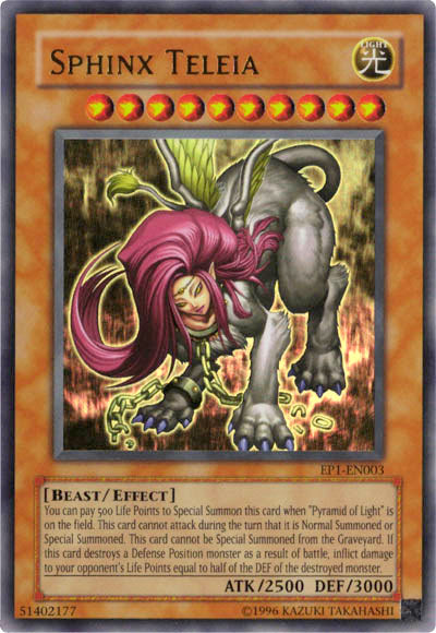 Sphinx Teleia [EP1-EN003] Ultra Rare | The CG Realm