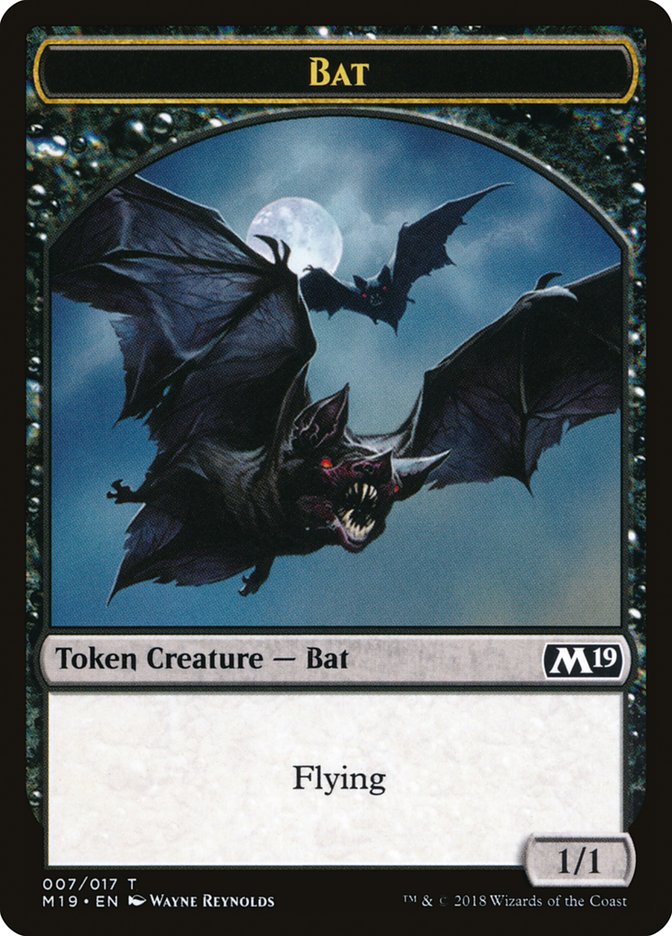 Bat Token [Core Set 2019 Tokens] | The CG Realm