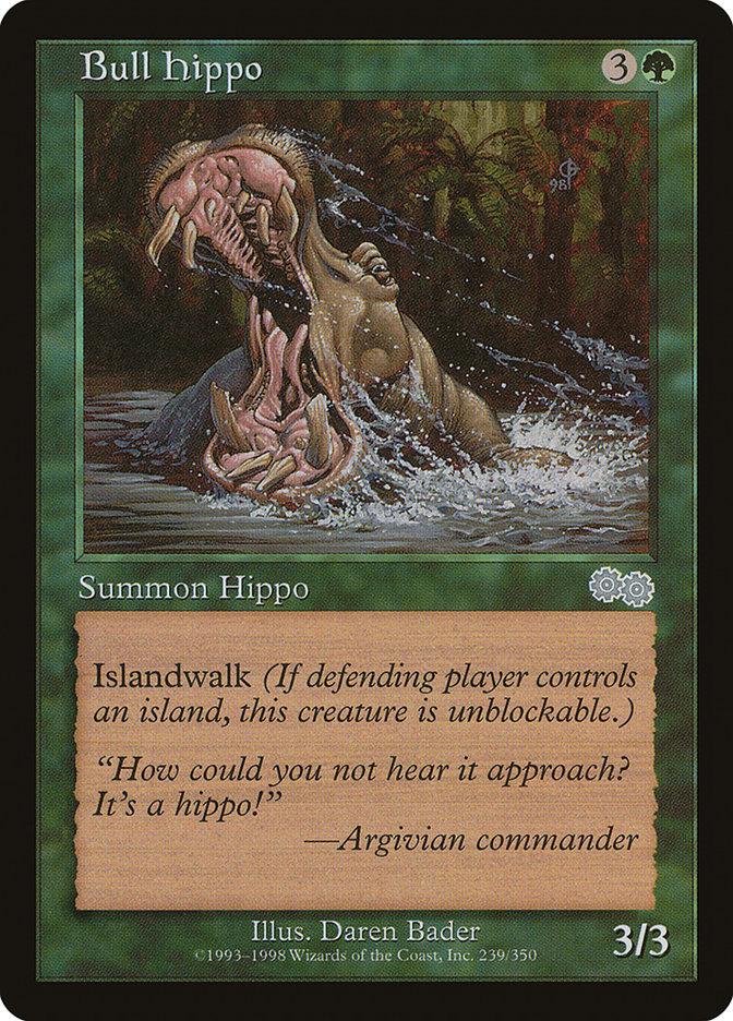 Bull Hippo [Urza's Saga] | The CG Realm