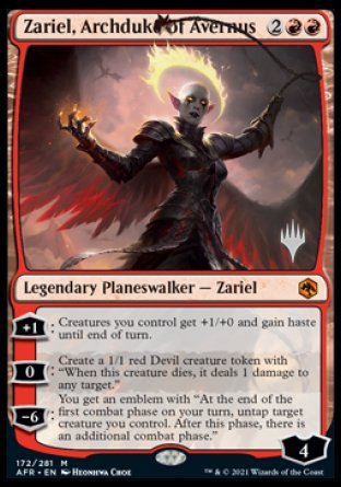 Zariel, Archduke of Avernus (Promo Pack) [Dungeons & Dragons: Adventures in the Forgotten Realms Promos] | The CG Realm